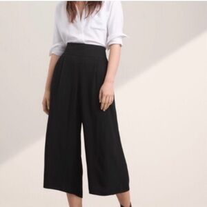Talula Black Wide Leg Culotte Pants